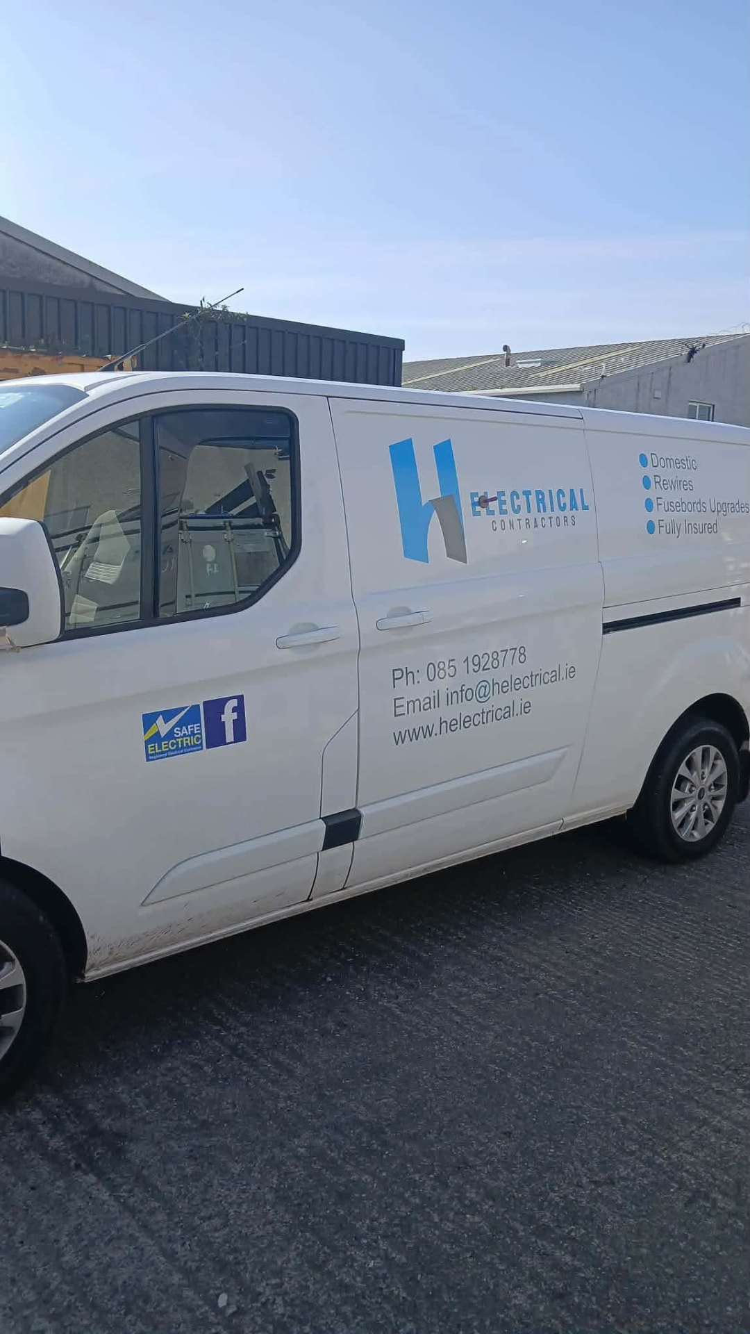 H Electrical Contractors van